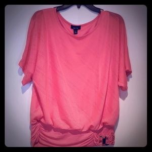 ALYX coral dolman top embellished side